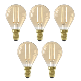 Led lamp E14 | Kogel | Calex (3.5W, 250lm, 2100K, Dimbaar, 5 stuks)