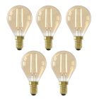 Led lamp E14 | Kogel | Calex (3.5W, 250lm, 2100K, Dimbaar, 5 stuks)