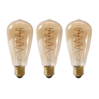 Led lamp E27 | Edison | Calex | 3 stuks (3.8W, 250lm, 2100K, Dimbaar)