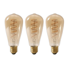Led lamp E27 | Edison | Calex | 3 stuks (3.8W, 250lm, 2100K, Dimbaar)