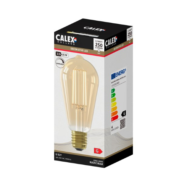 Calex Led lamp E27 | Edison | Calex | 6 stuks (3.5W, 250lm, 2100K, Dimbaar) 1101001800 V170202485 - 3