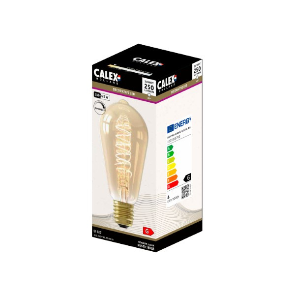 Calex Led lamp E27 | Edison | Calex (3.8W, 250lm, 2100K, Dimbaar) 1001000700 K170203701 - 3