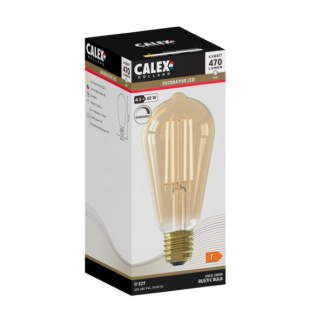 Calex Led lamp E27 | Edison | Calex (4.5W, 470lm, 2100K, Dimbaar, Goud) 1101002100 K170203898 - 2