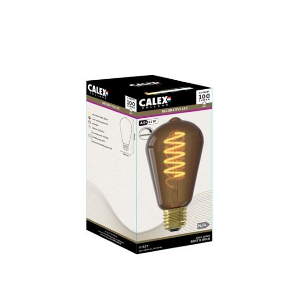 Calex Led lamp E27 | Edison | Calex (4W, 120lm, 1800K, Dimbaar, Natural) 2001001601 K170203896 - 2