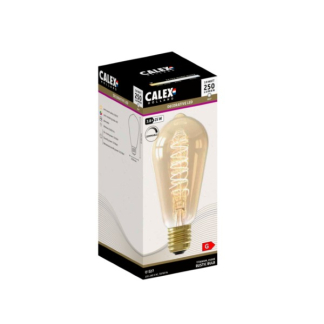 Calex Led lamp E27 | Edison | Calex (5.5W, 470lm, 2100K, Dimbaar, Goud) 1001003300 K170203897 - 2