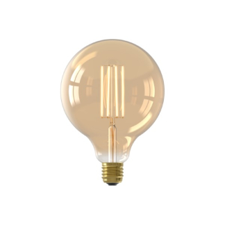 Calex Led lamp E27 | Globe | Calex (4.5W, 470lm, 2100K, Dimbaar, Goud) 1101003500 K170203788 - 1