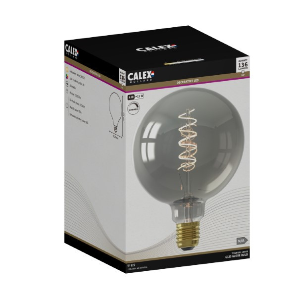 Calex Led lamp E27 | Globe | Calex (4W, 136lm, 1800K, Dimbaar) 1001001100 K170203786 - 3
