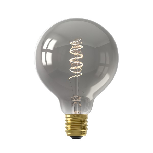 Calex Led lamp E27 | Globe | Calex (4W, 136lm, 1800K, Dimbaar, Titanium) 1001001400 K170203866 - 1