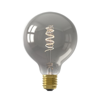 Calex Led lamp E27 | Globe | Calex (4W, 136lm, 1800K, Dimbaar, Titanium) 1001001400 K170203866 - 1