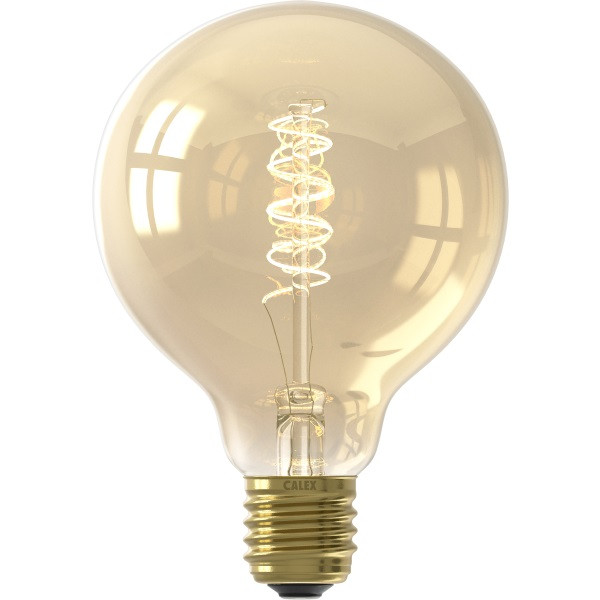 Calex Led lamp E27 | Globe | Calex (5.5W, 470lm, 2100K, Dimbaar, Goud) 1001003400 K150204385 - 1