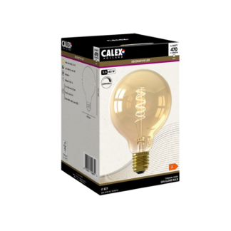 Calex Led lamp E27 | Globe | Calex (5.5W, 470lm, 2100K, Dimbaar, Goud) 1001003400 K150204385 - 2