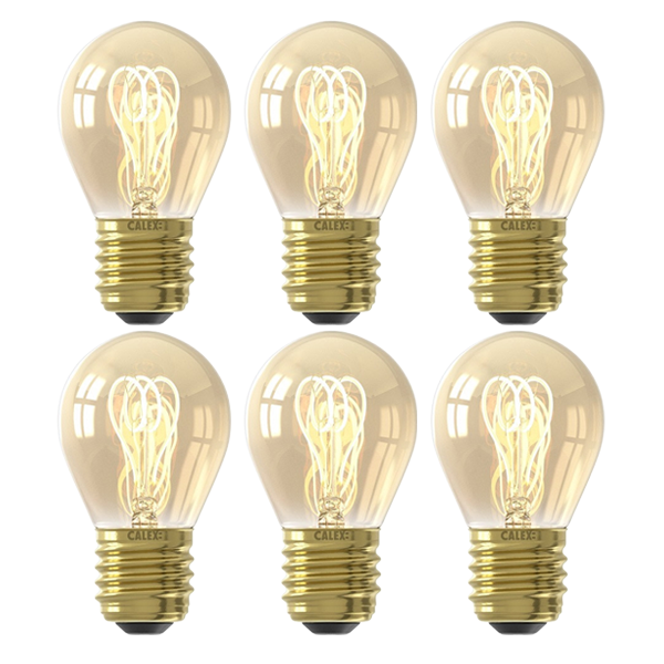 Calex Led lamp E27 | Kogel | Calex | 6 stuks (2.5W, 136 lm, 2100K, Dimbaar)  V170202925 - 1
