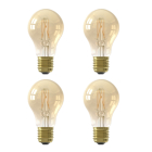 Led lamp E27 | Peer | Calex | 4 stuks (4.5W, 470lm, 2100K, Dimbaar)