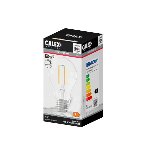 Calex Led lamp E27 | Peer | Calex (7.5W, 806lm, 2700K, Dimbaar, 5 stuks) 1101006900 V170203765 - 3