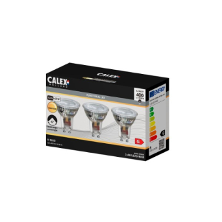 Calex Led spot GU10 | Calex | 3 stuks (6W, 400lm, 2200-3000K, Dimbaar) 1301007400 K170203855 - 3
