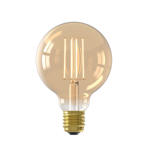 Calex Ledlamp E27 | Globe | Calex | 6 stuks (4W, 470lm, 2100K, Dimbaar, Goud)  V170203785 - 2