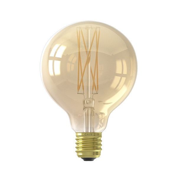 Calex Ledlamp E27 | Globe | Calex | 6 stuks (4W, 470lm, 2100K, Dimbaar, Goud)  V170203785 - 3