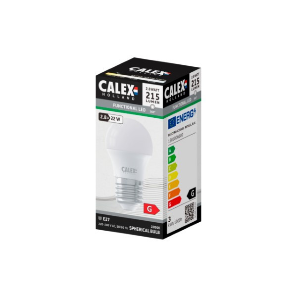 Calex Ledlamp E27 | Kogel | Calex | 10 stuks (3W, 215lm, 2200K)  V170202480 - 4