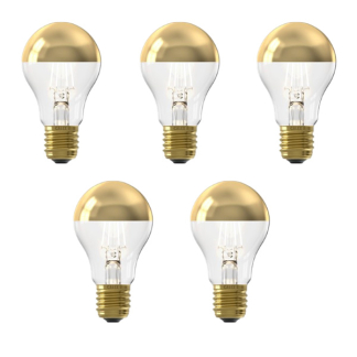 Ledlamp E27 | Peer | Calex | 5 stuks (4W, 180lm, 1800K, Dimbaar, Kopspiegel)