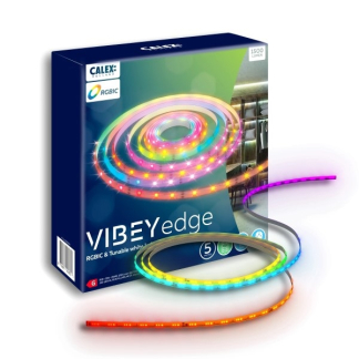 Calex Ledstrip | Calex | 5 meter (Afstandsbediening, 24W, 1500lm, RGBW, Dimbaar, Muzieksynchronisatie) 4101000200 K150303046 - 1