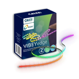 Calex Ledstrip | Calex Vibey | 2 meter (Afstandsbediening, Batterij, 7W, 600lm, RGBW, Dimbaar) 1801000101 K150303050 - 1