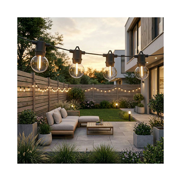 Calex Lichtsnoer | Calex | 45 meter (IP54, 2700K, 0.3W, 12V, 75 lampjes, Buiten, Zwart) 4301003103 K150301081 - 2