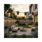 Calex Lichtsnoer | Calex | 45 meter (IP54, 2700K, 0.3W, 12V, 75 lampjes, Buiten, Zwart) 4301003103 K150301081 - 2