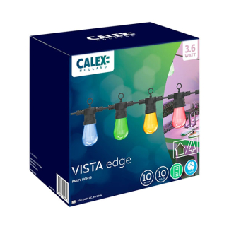Calex Lichtsnoer | Calex | VISTA | 10 meter (10 leds, IP44, Gekleurd) 4301003300 K150301086 - 5