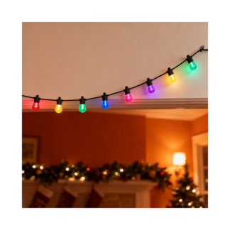 Calex Lichtsnoer | Calex | Vista | 15 meter (10 leds, IP44, Koppelbaar, Timer, Incl. afstandsbediening, Gekleurd) 4301002901 K150301085 - 4