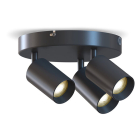 Calex Opbouwspot | Calex (3x GU10, Aluminium, Zwart) 3501001600 K170203963 - 1