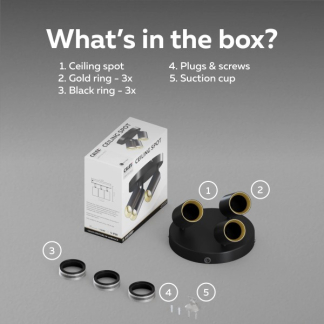 Calex Opbouwspot | Calex (3x GU10, Aluminium, Zwart) 3501001600 K170203963 - 4