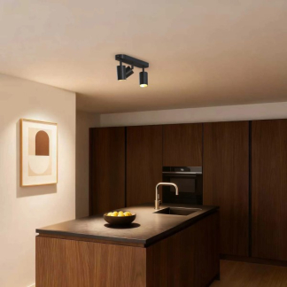 Calex Opbouwspot | Calex (3x GU10, Aluminium, Zwart) 3501001700 K170203964 - 2