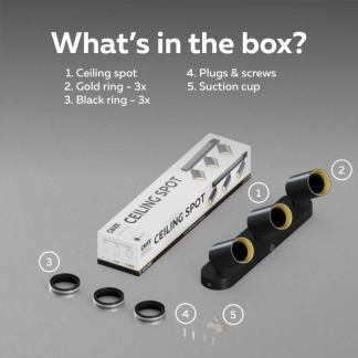 Calex Opbouwspot | Calex (3x GU10, Aluminium, Zwart) 3501001700 K170203964 - 4