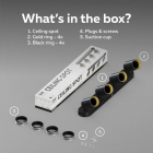 Calex Opbouwspot | Calex (4x GU10, Aluminium, Zwart) 3501001800 K170203965 - 4