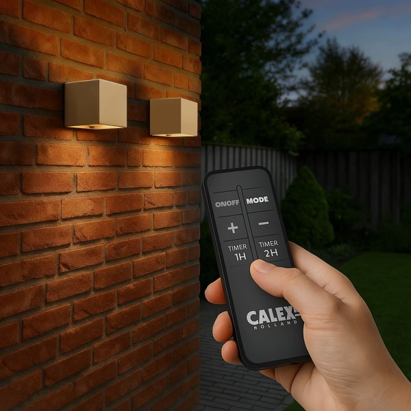 Calex Oplaadbare wandlamp | Calex | Falerna | 2 stuks (Led, 70lm, 2700K, Dimbaar, Afstandsbediening, Sensor, Zand) 4301005500 K170203953 - 3