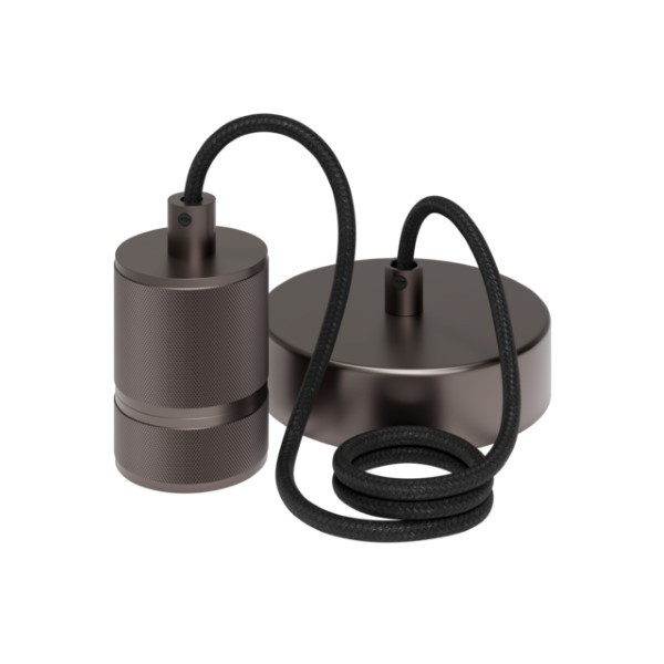 Calex Pendel | Calex | 1.5 meter  (E27, Rond, Aluminium, Gun metal) 965240 K170203159 - 1