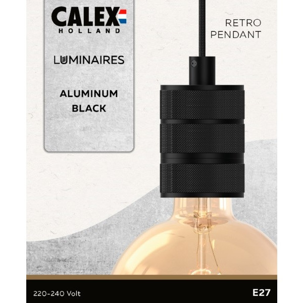 Calex Pendel | Calex | 1.5 meter (E27, Rond, Aluminium, Zwart) 3401000200 K170203160 - 3