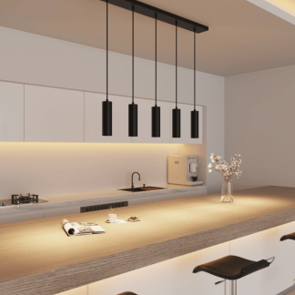 Calex Pendel | Calex (5x GU10, Aluminium, Verstelbaar, Zwart) 3401000800 K170203960 - 4