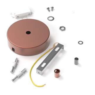 Calex Plafondkap | Calex (Ø10cm , Rond, 1 lamp, Mat koper) 940018 K170202782 - 3