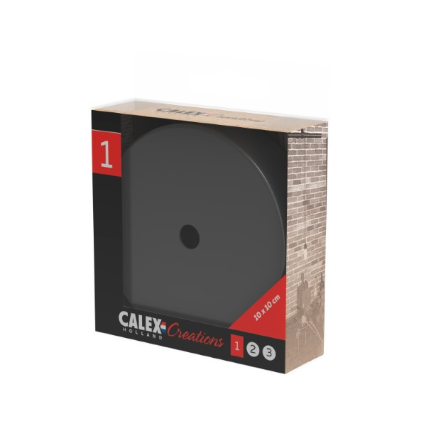 Calex Plafondkap | Calex (Rond, 1 lamp, Mat parel zwart) 940014 K170202502 - 3