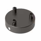 Calex Plafondkap | Calex (Rond, 3 lampen, Mat parel zwart) 940044 K170202602 - 1