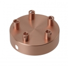 Plafondkap | Calex (Rond, 5 lampen, Mat koper) 1