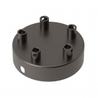Calex Plafondkap | Calex (Rond, 5 lampen, Mat parel zwart) 940074 K170202603 - 1