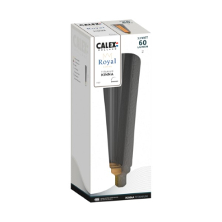 Calex Royal | Kinna | E27 (Led, 3.5W, 60lm, 2000K, Dimbaar, Titanium) 2101005800 K150303629 - 2