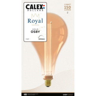 Calex Royal | Osby | E27 (Led, 3.5W, 150lm, 1800K, Dimbaar, Goud) 2101003600 K150303626 - 2