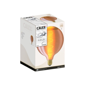 Calex Silk | Globe | E27 (4W, 140lm, 1800K, Dimbaar, Goud) 2001001100 K150204388 - 2