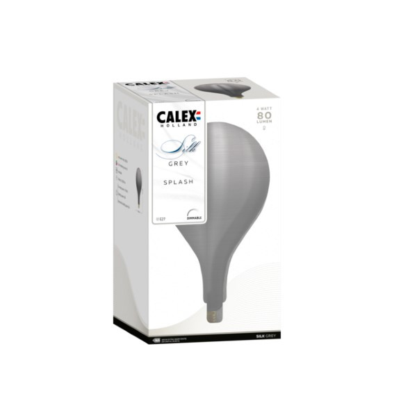 Calex Silk | Splash | E27 (4W, 80lm, 1800K, Dimbaar, Grijs) 2101006400 K150303621 - 2