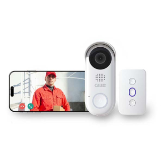 Calex Slimme deurbel | Calex Smart Home (Bedraad, Draadloze gong, Nachtzicht, 2K) 5501001500 K170203900