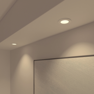 Calex Slimme inbouwspot | Calex Smart Home | Halo (Led, 6.5W, RGBW, 2700 – 6500K, 340lm, IP44, Dimbaar, Ø9.4 cm, Wit) 5301001100 K170203620 - 3