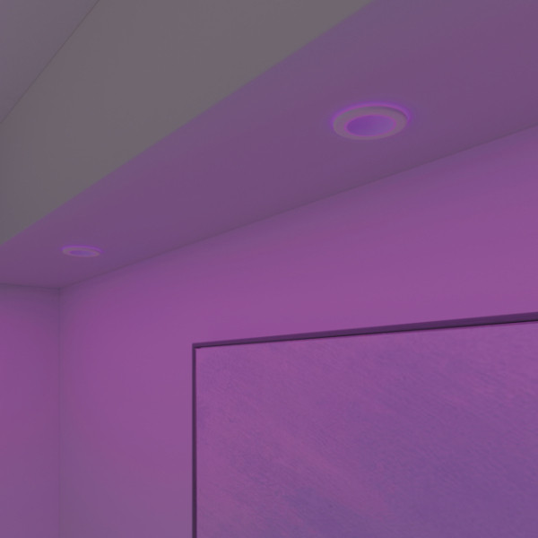Calex Slimme inbouwspot | Calex Smart Home | Halo (Led, 6.5W, RGBW, 2700 – 6500K, 340lm, IP44, Dimbaar, Ø9.4 cm, Wit) 5301001100 K170203620 - 4